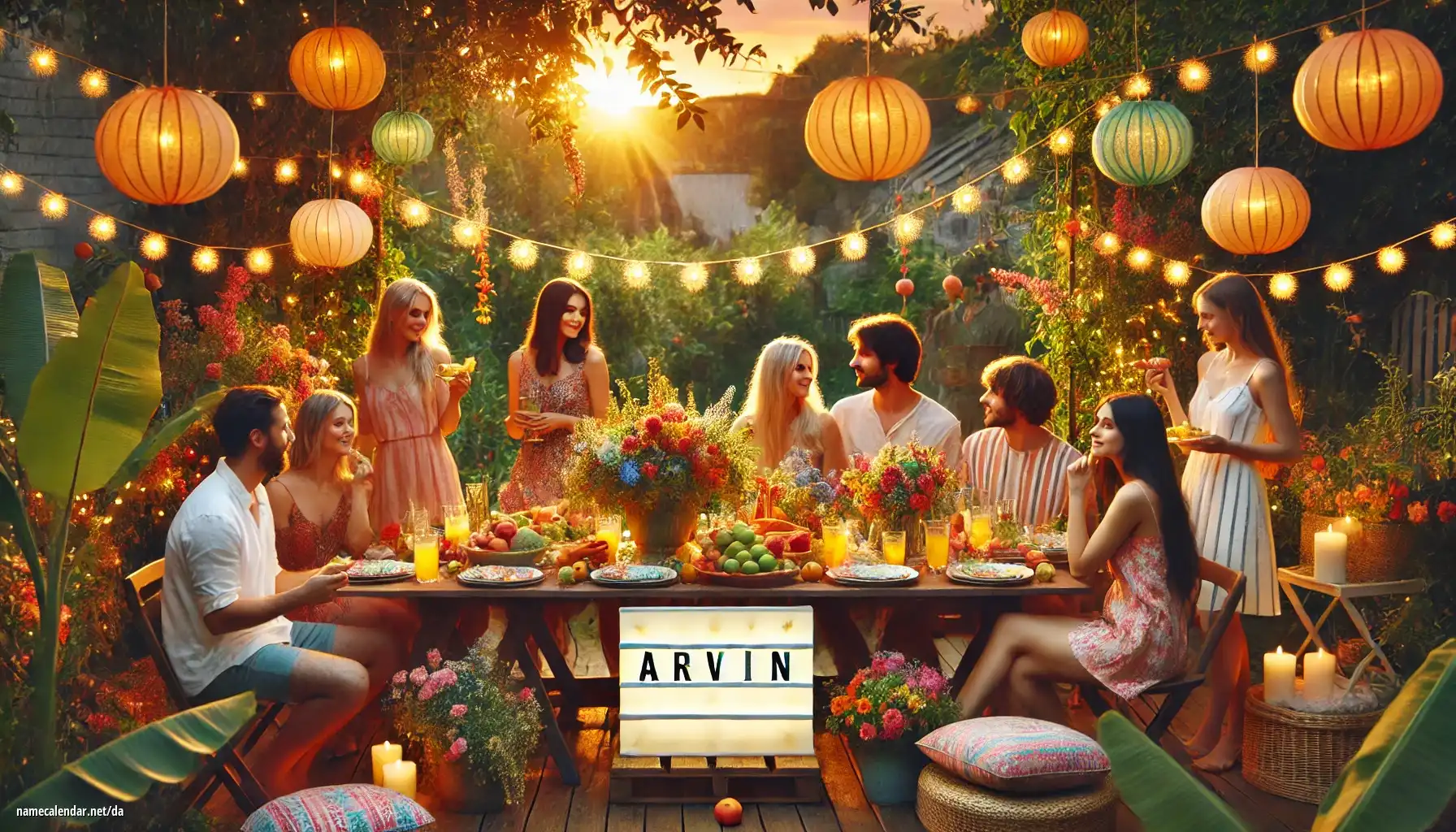 Fejring af navnedag og navn - Arvin