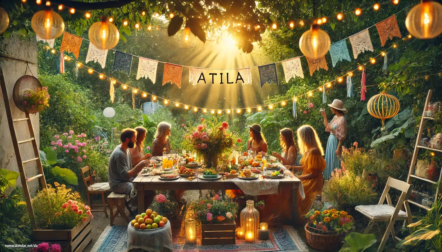 Fejring af navnedag og navn - Atila