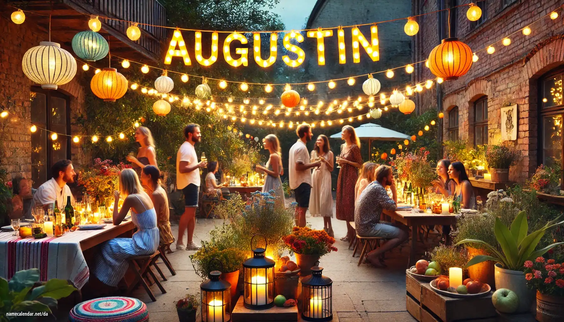 Fejring af navnedag og navn - Augustin