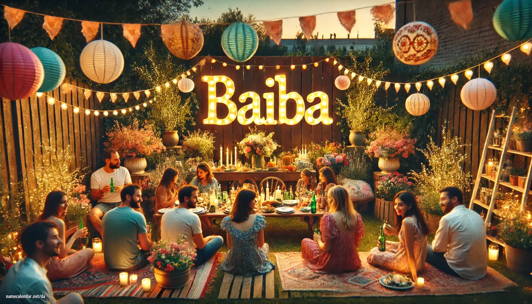 Fejring af navnedag og navn - Baiba