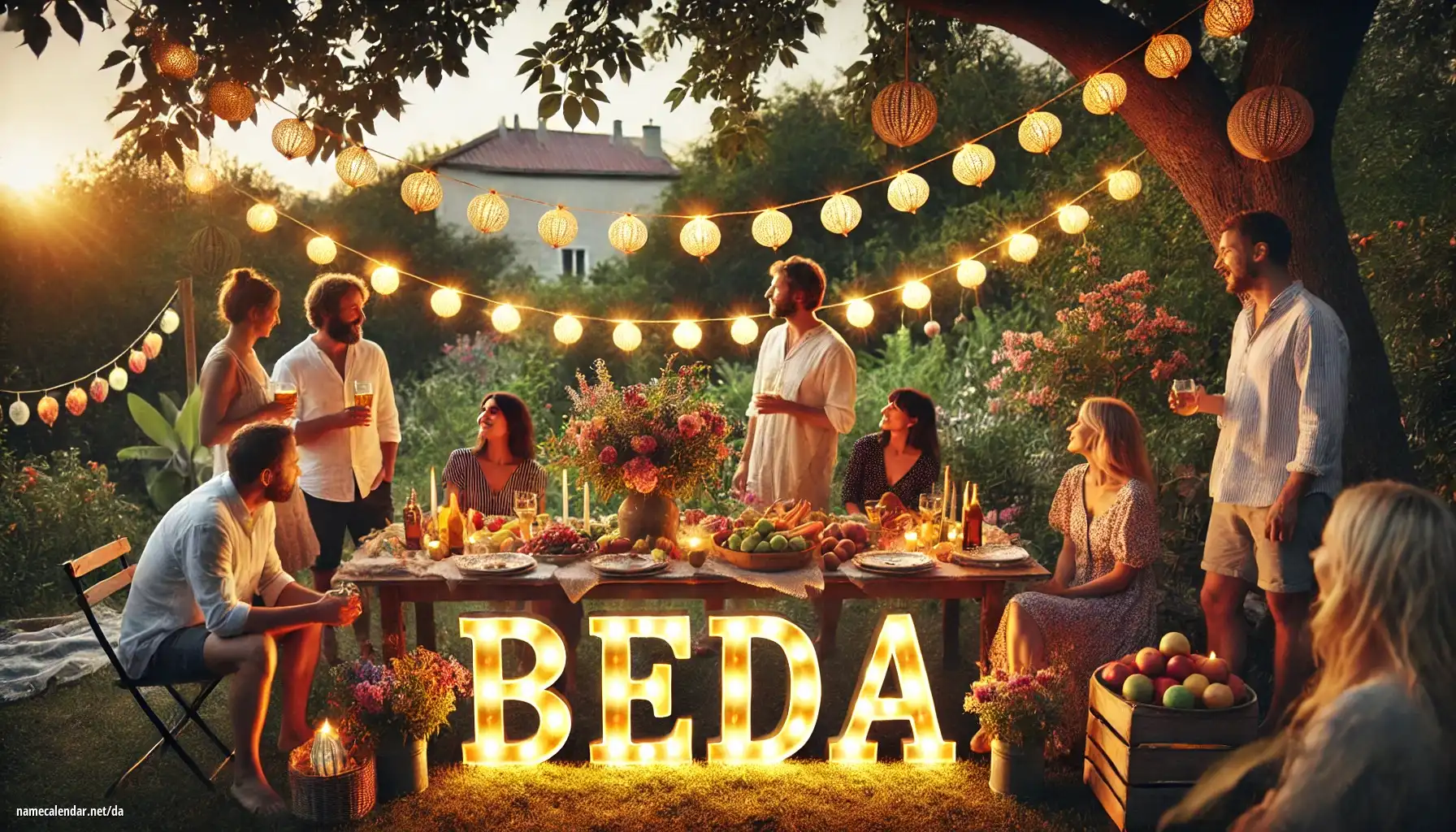 Fejring af navnedag og navn - Beda