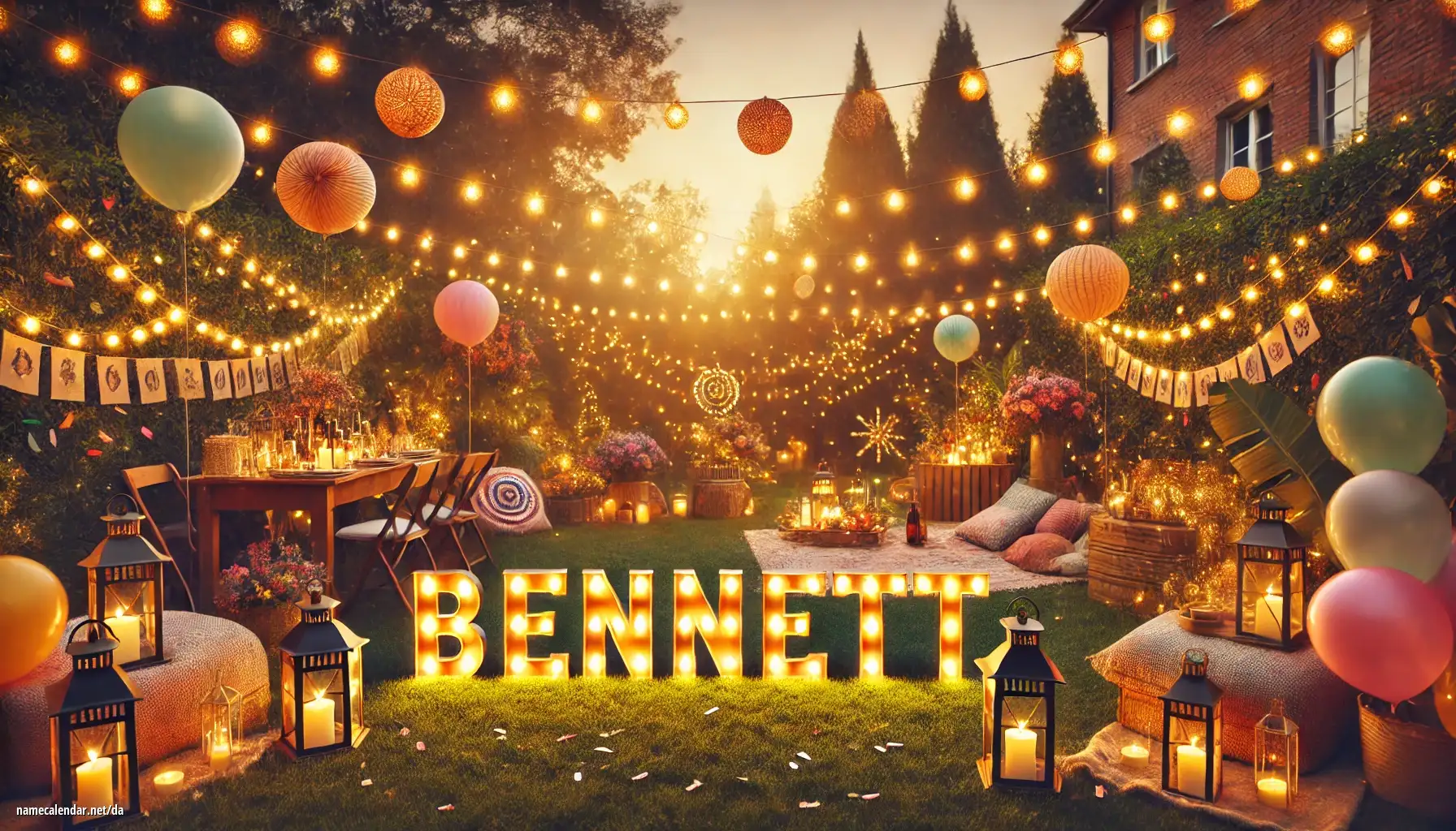 Fejring af navnedag og navn - Bennett