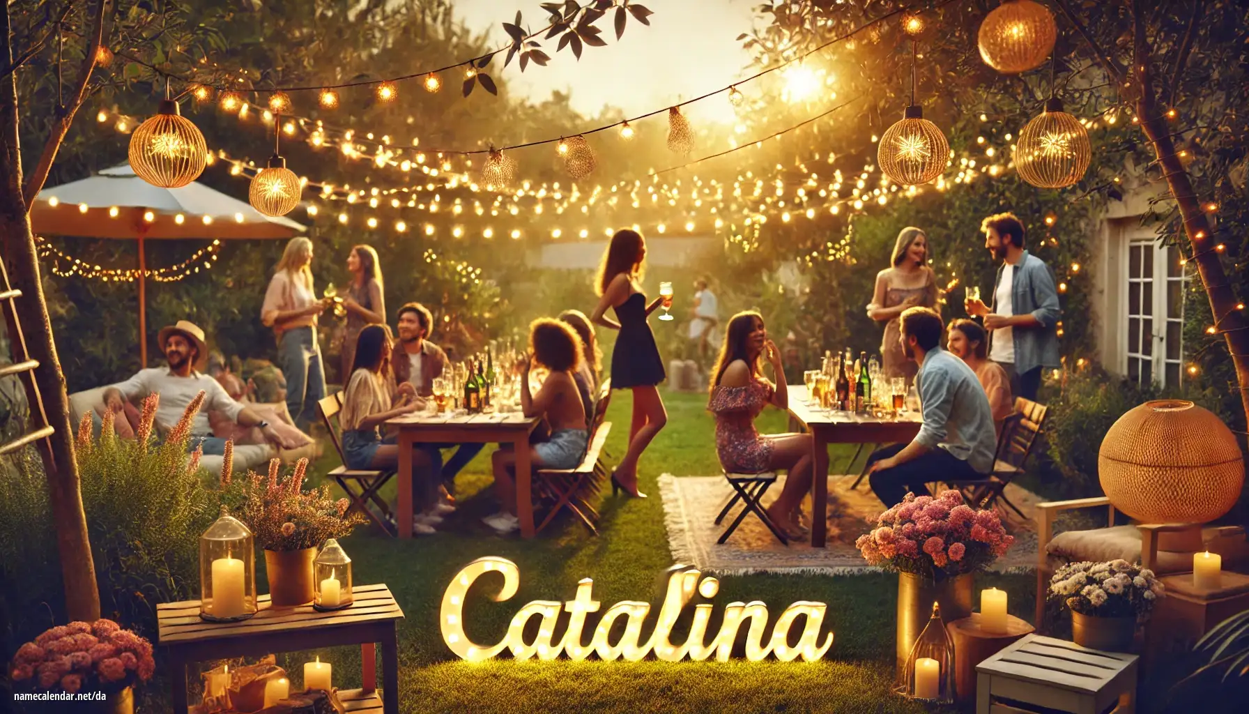 Fejring af navnedag og navn - Catalina