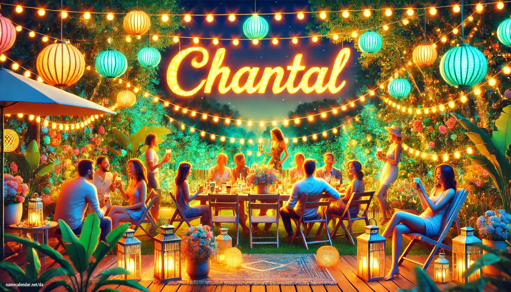 Fejring af navnedag og navn - Chantal