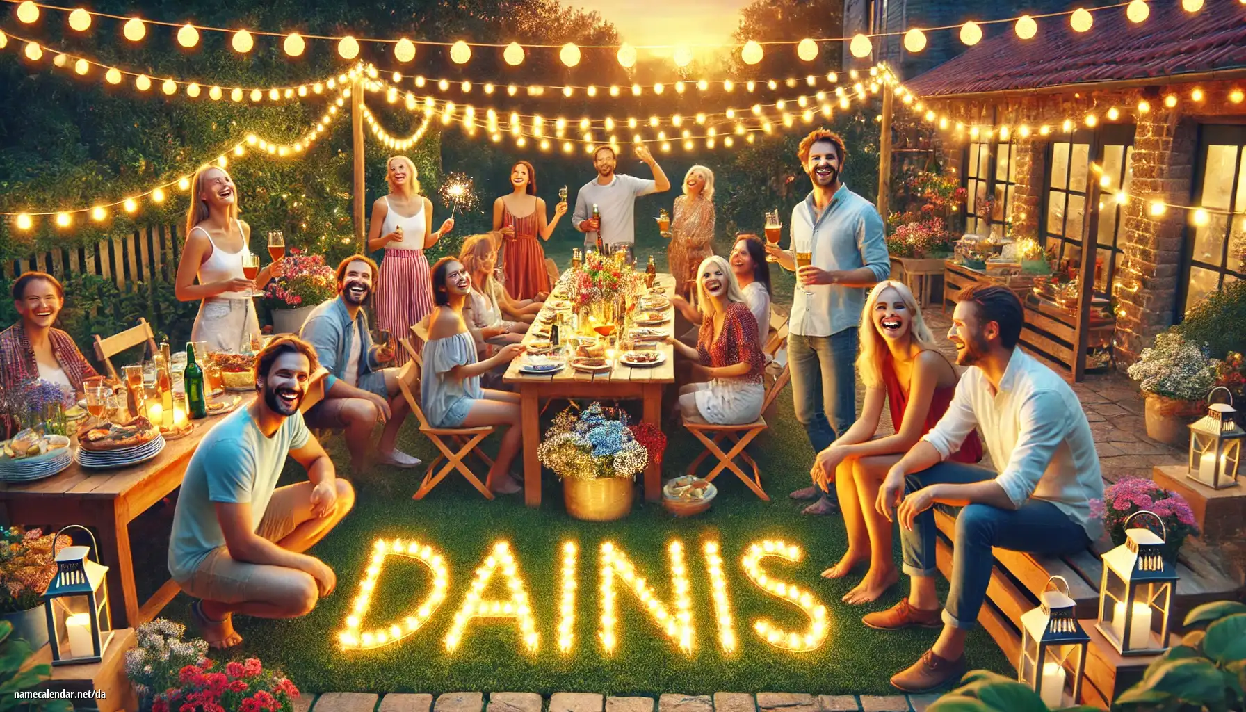 Fejring af navnedag og navn - Dainis