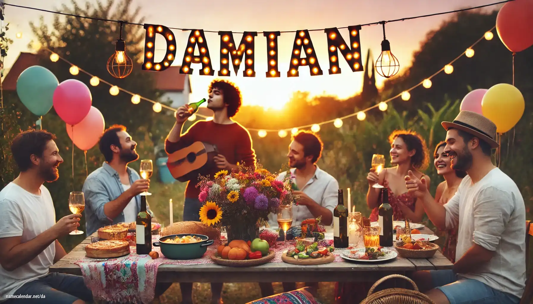 Fejring af navnedag og navn - Damián