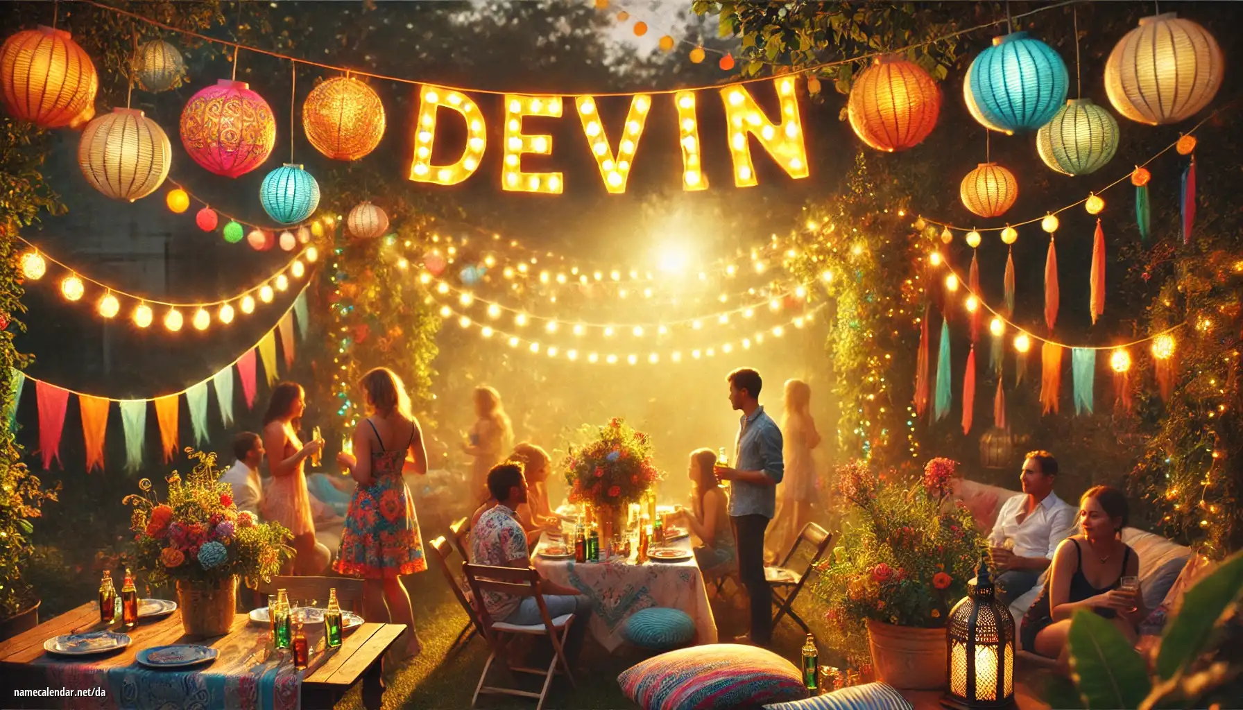 Fejring af navnedag og navn - Devin