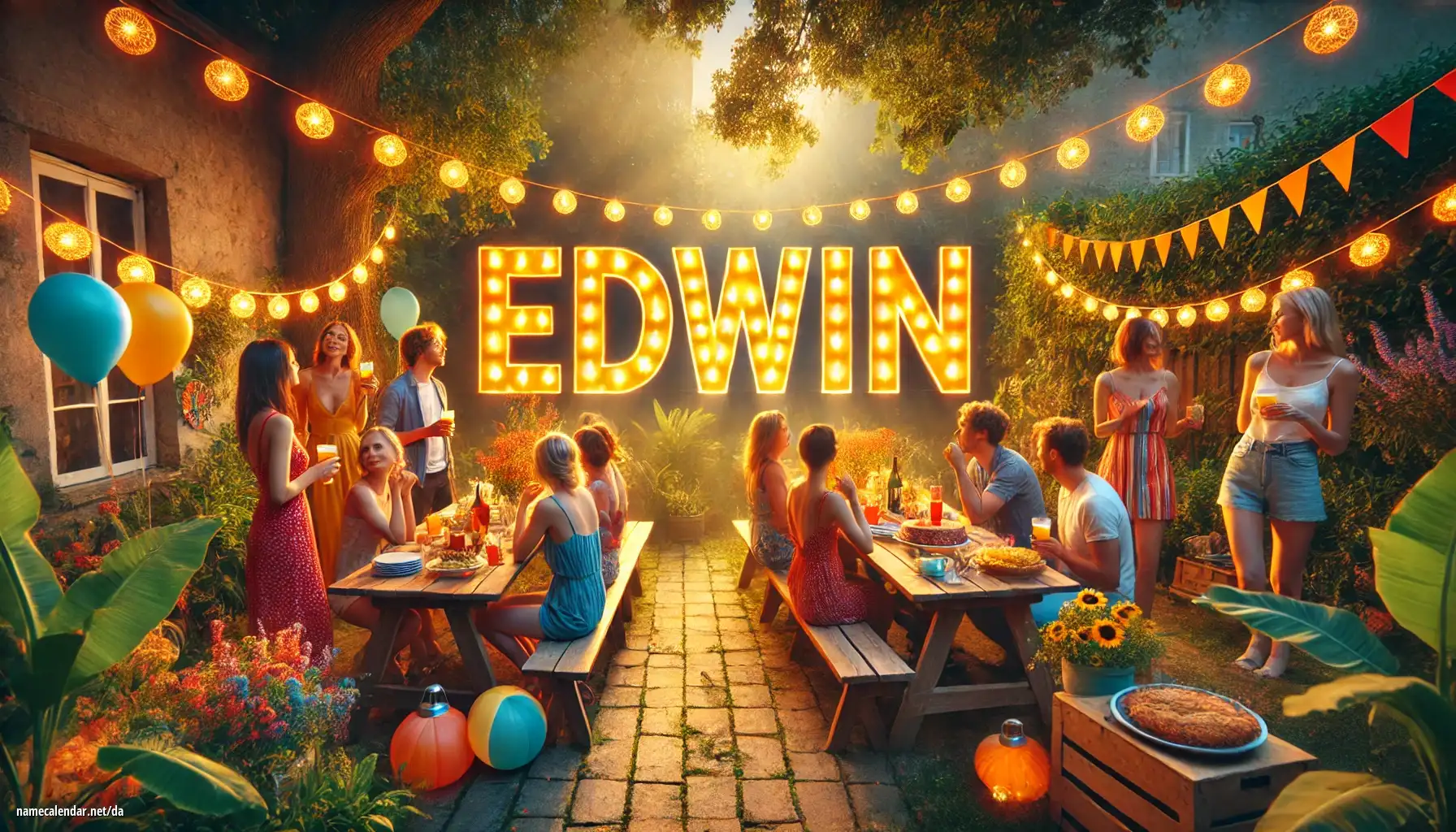Fejring af navnedag og navn - Edwin