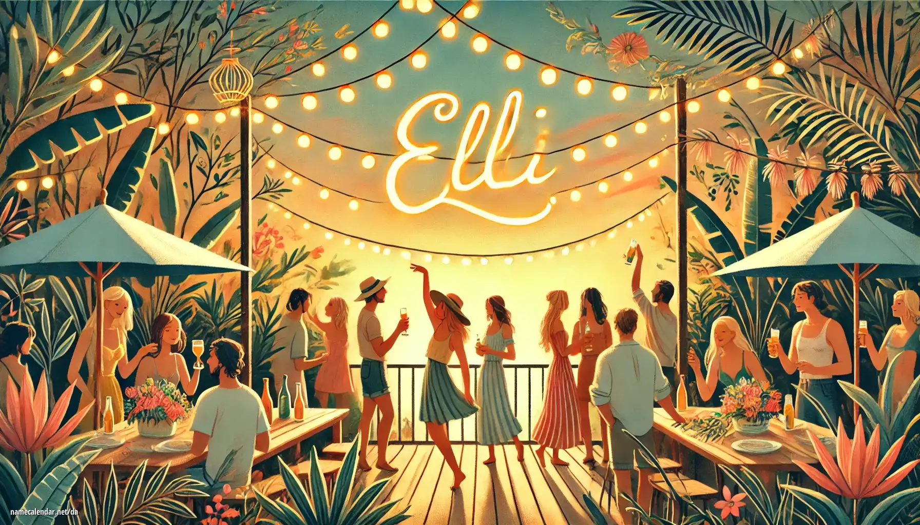 Fejring af navnedag og navn - Elli