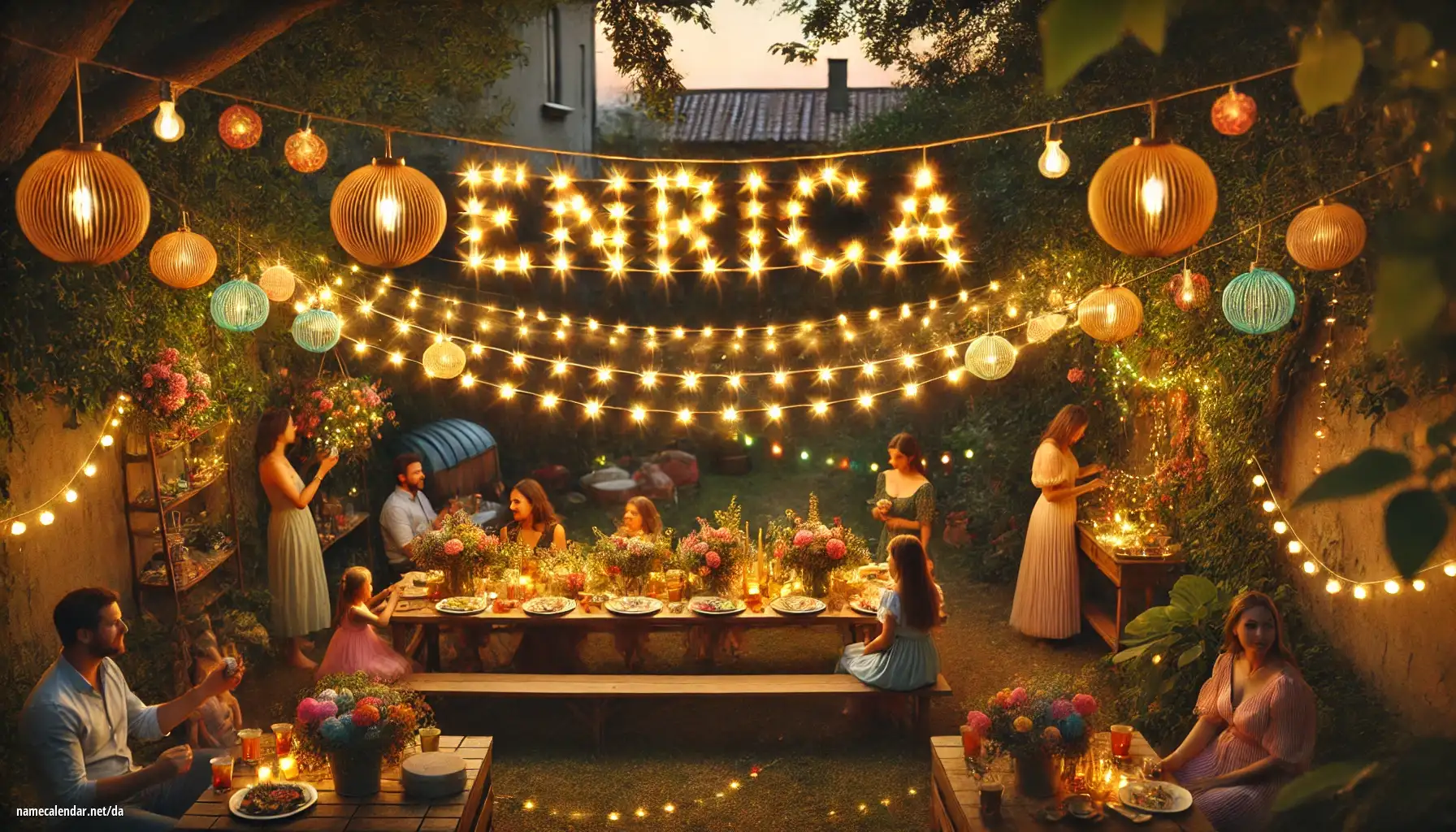 Fejring af navnedag og navn - Enrica