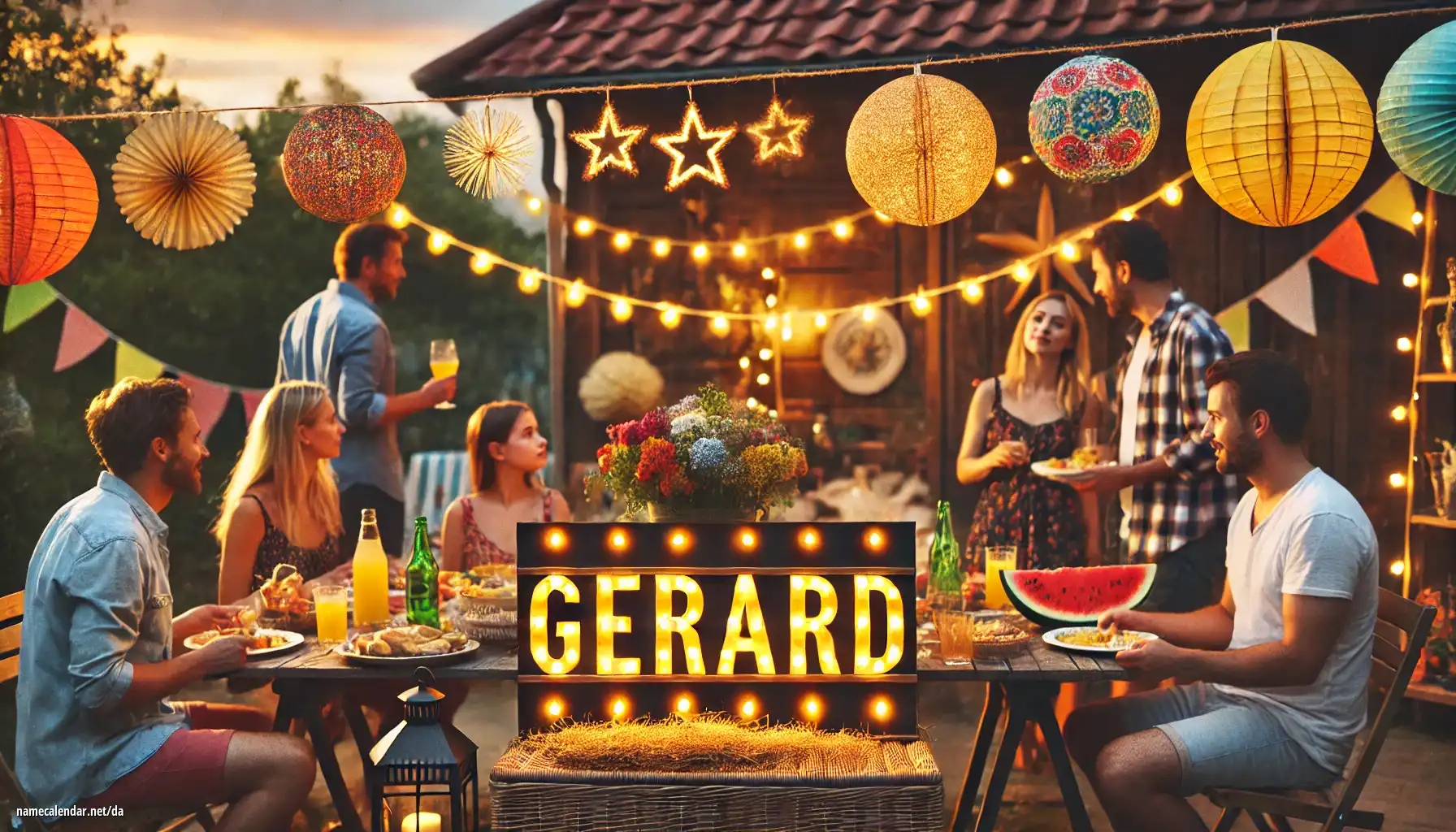 Fejring af navnedag og navn - Gérard