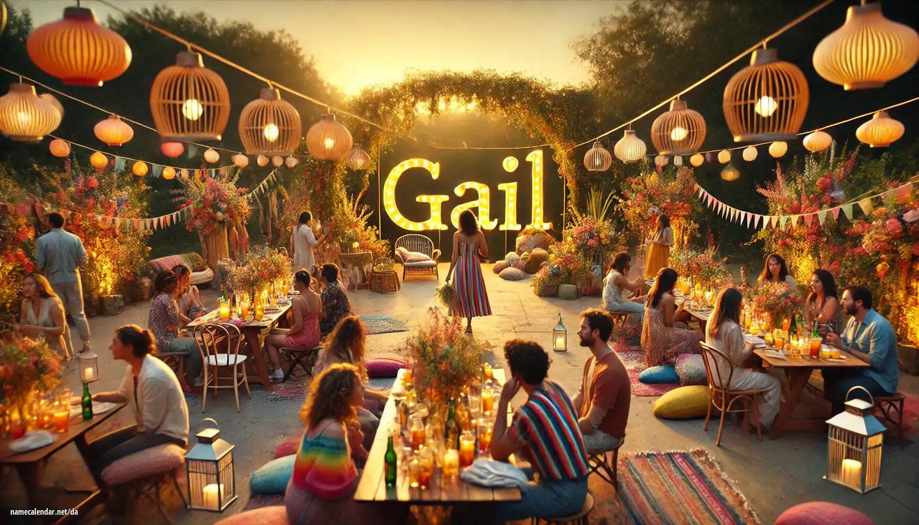 Fejring af navnedag og navn - Gail