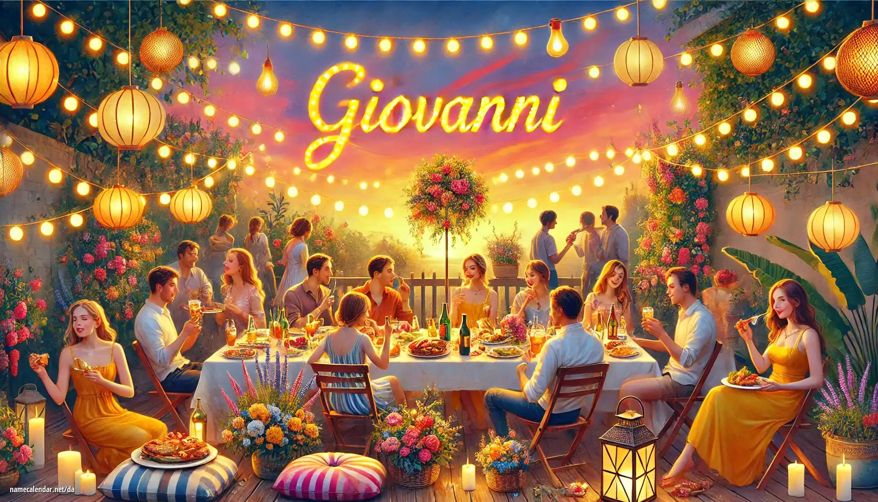Fejring af navnedag og navn - Giovanni