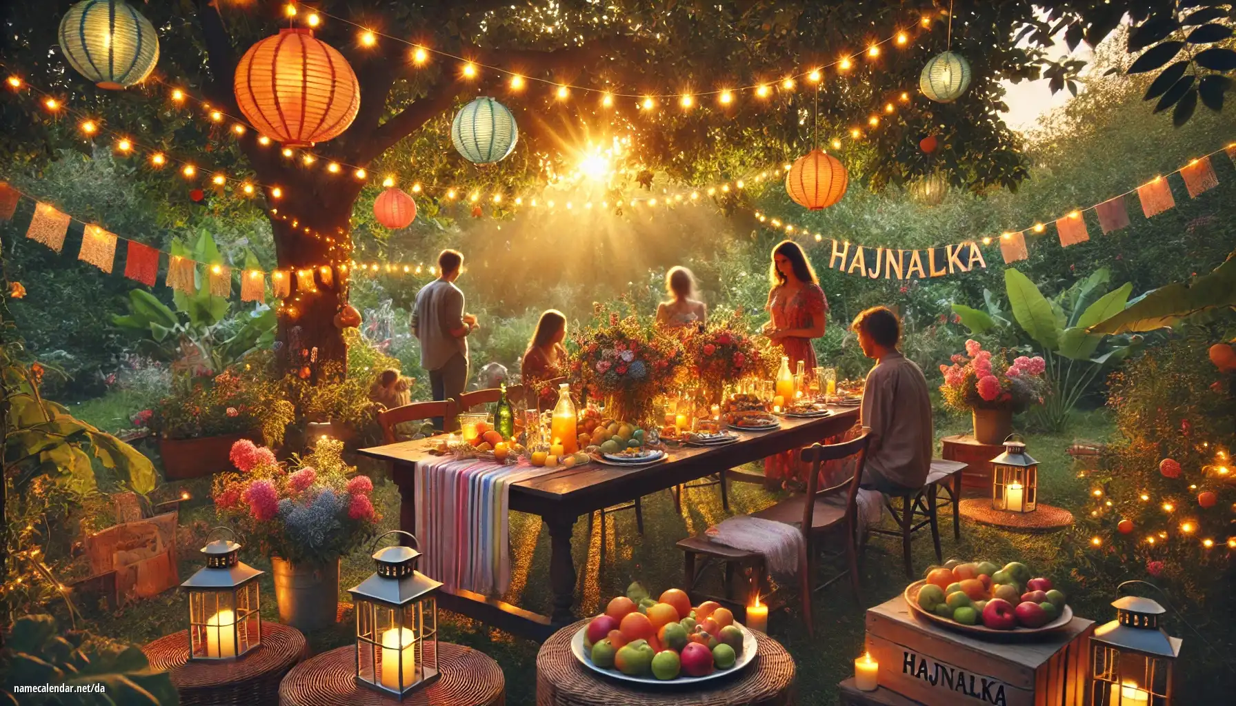 Fejring af navnedag og navn - Hajnalka