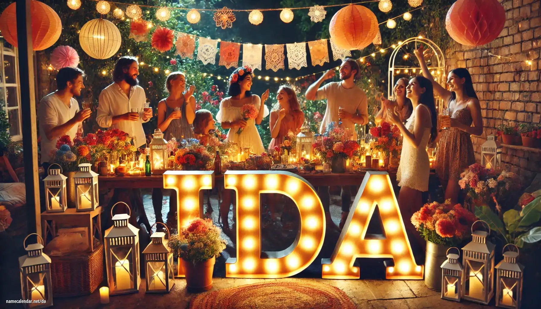 Fejring af navnedag og navn - Ida