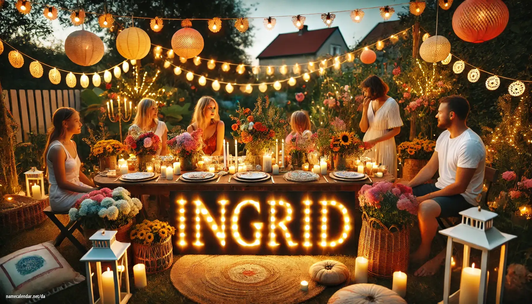 Fejring af navnedag og navn - Ingrid