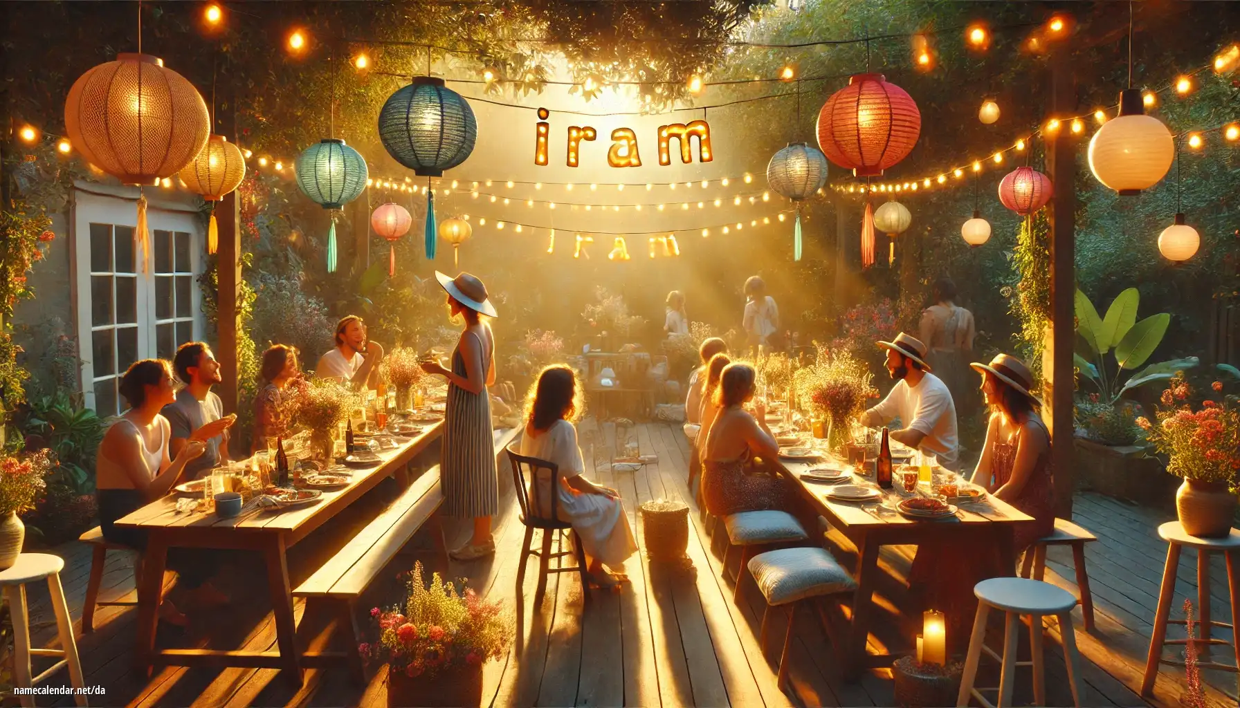 Fejring af navnedag og navn - Iram