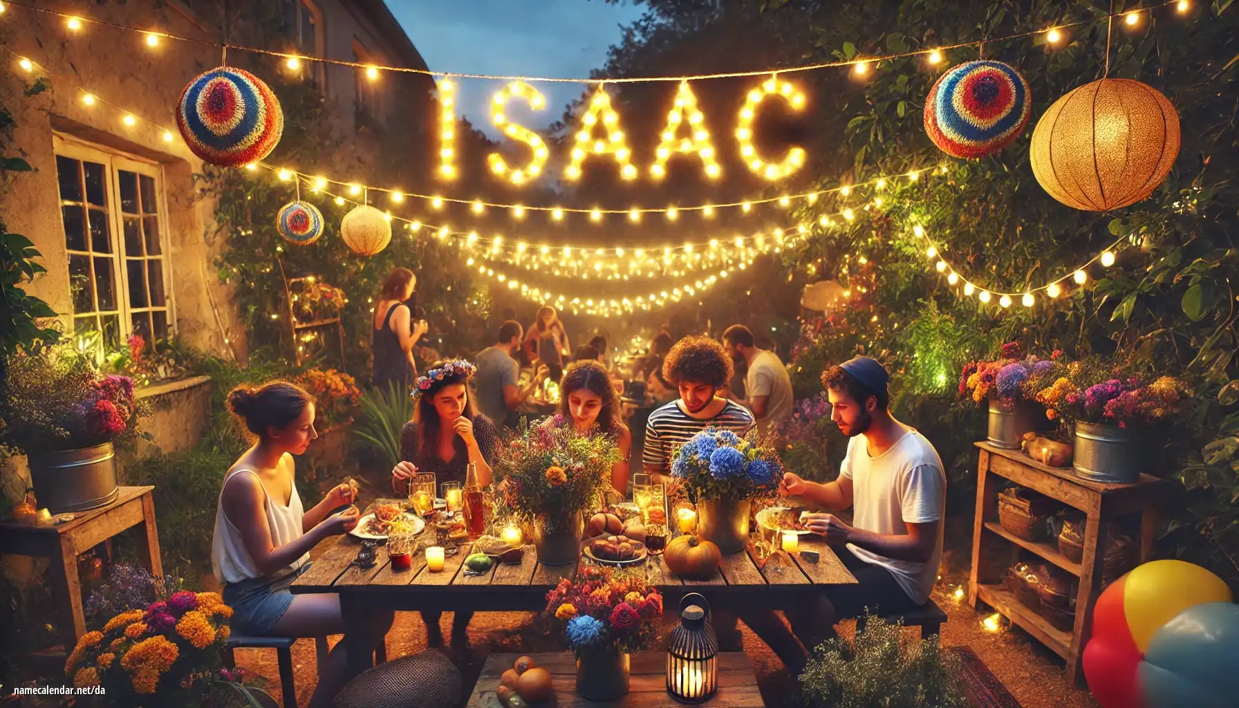 Fejring af navnedag og navn - Isaac