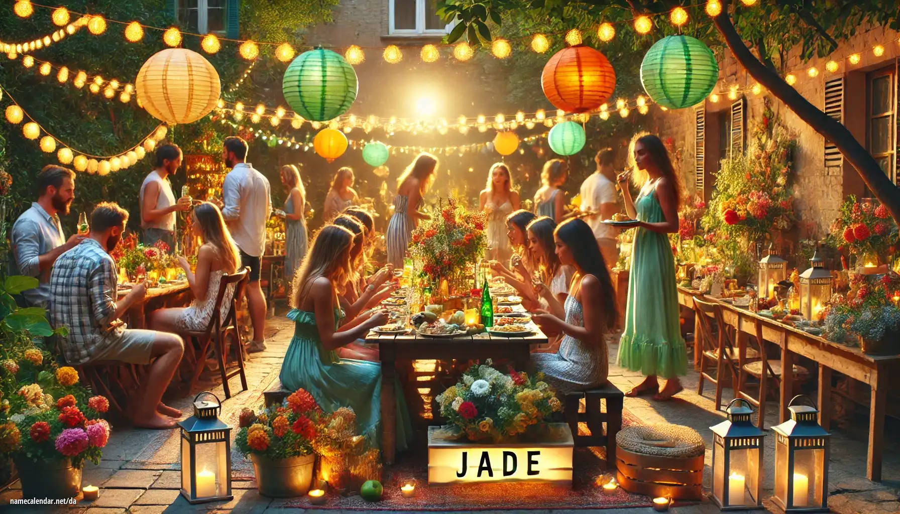 Fejring af navnedag og navn - Jade