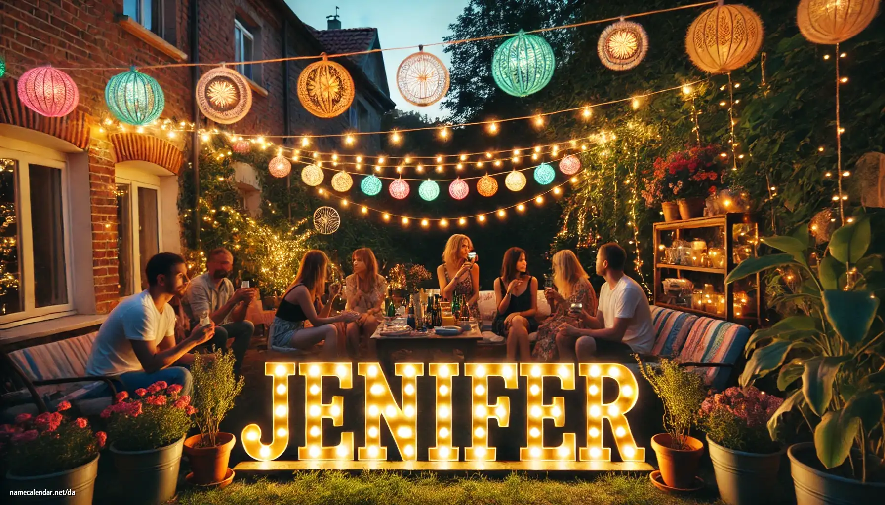 Fejring af navnedag og navn - Jenifer