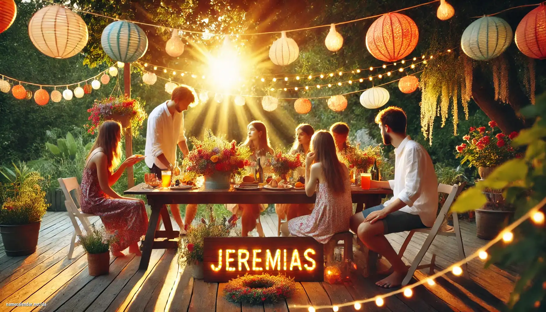 Fejring af navnedag og navn - Jeremías