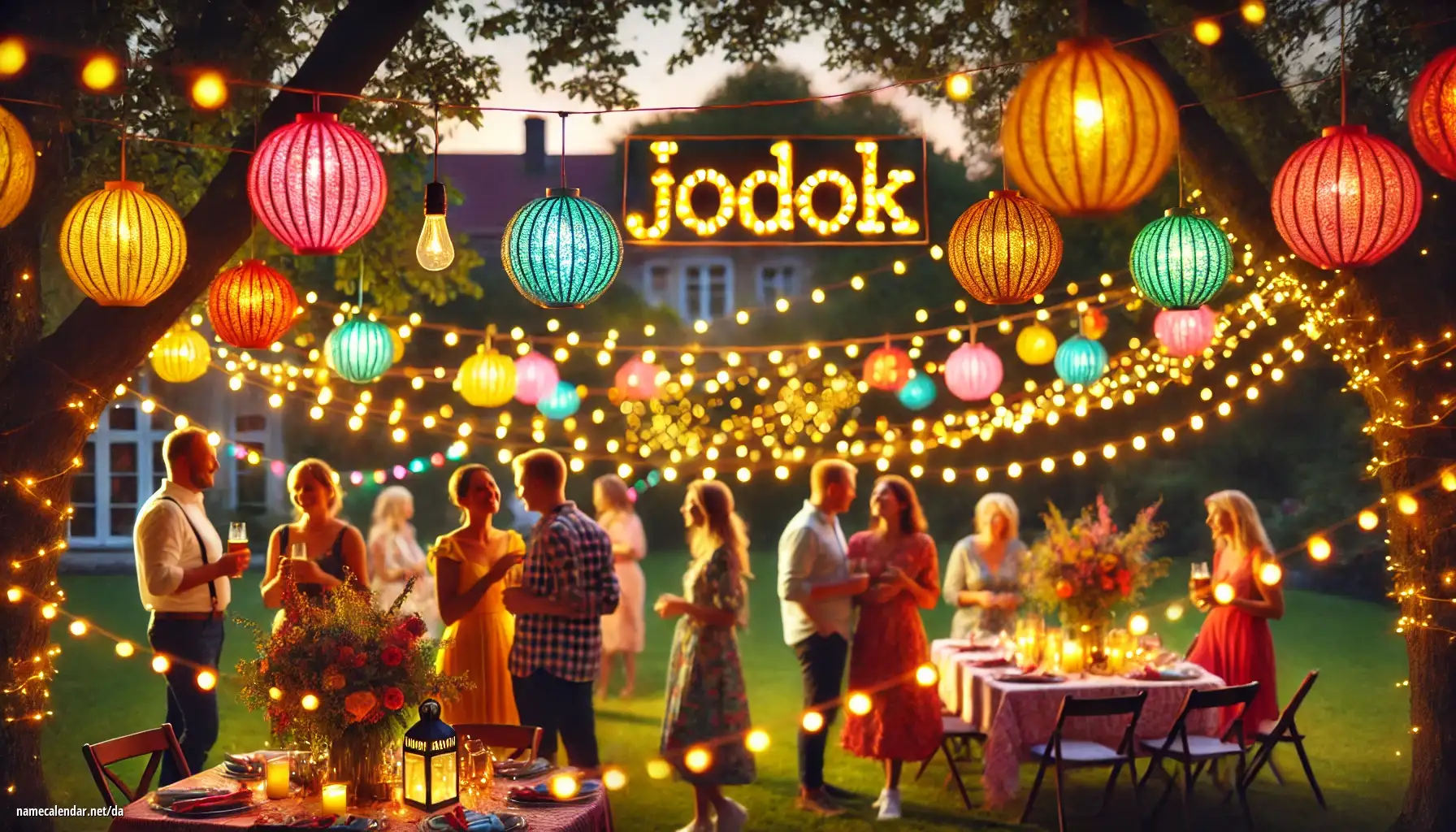 Fejring af navnedag og navn - Jodok