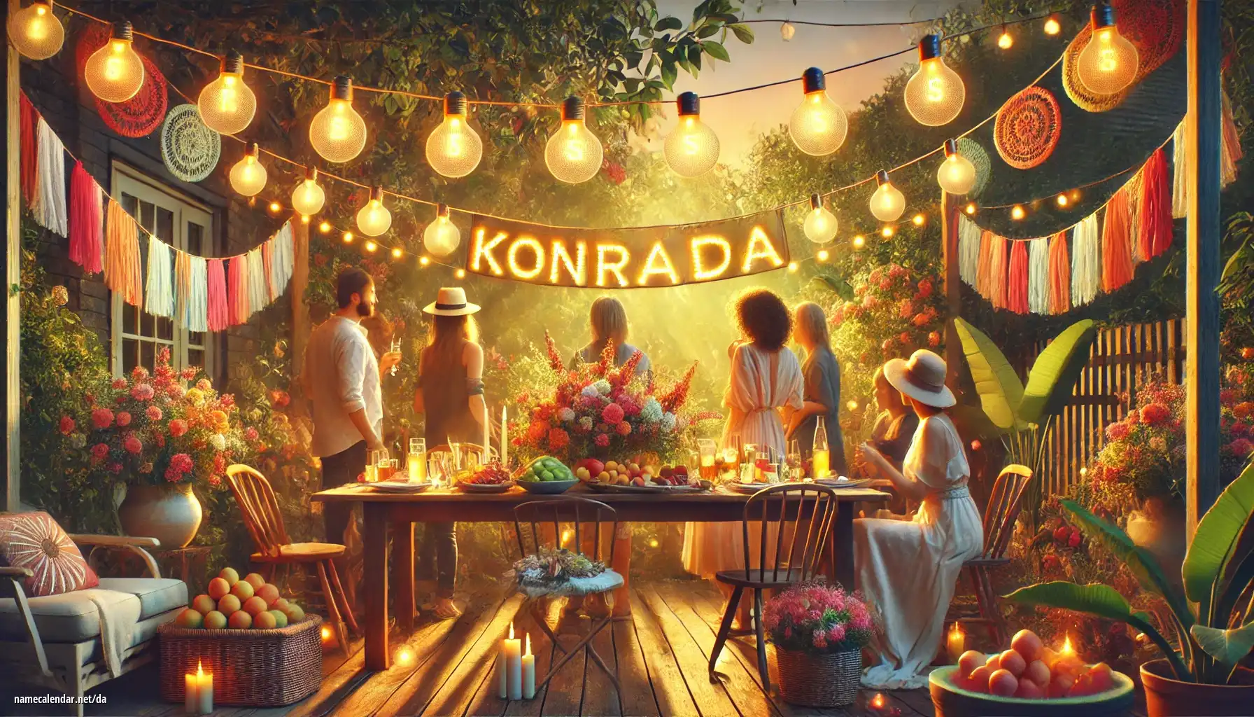 Fejring af navnedag og navn - Konrada