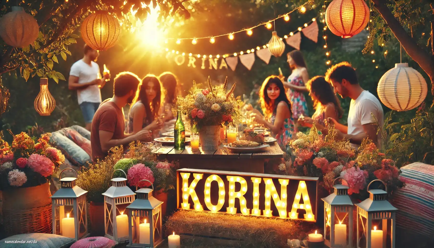 Fejring af navnedag og navn - Korina