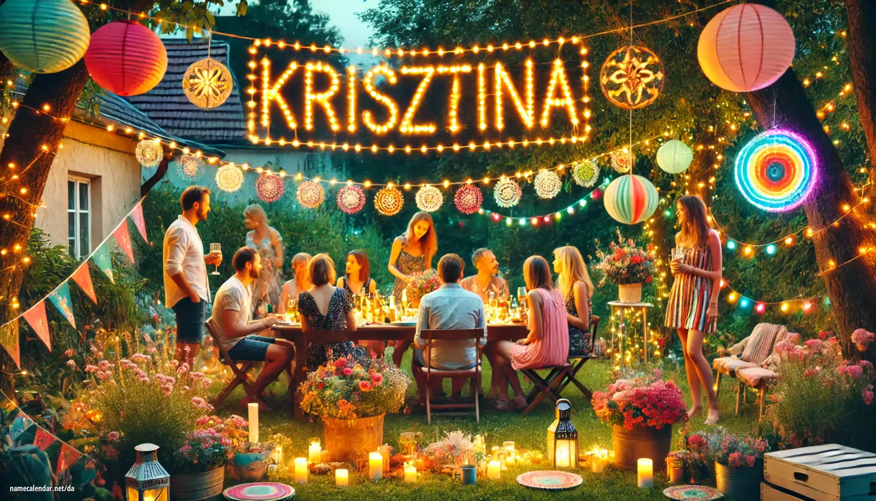 Fejring af navnedag og navn - Krisztina