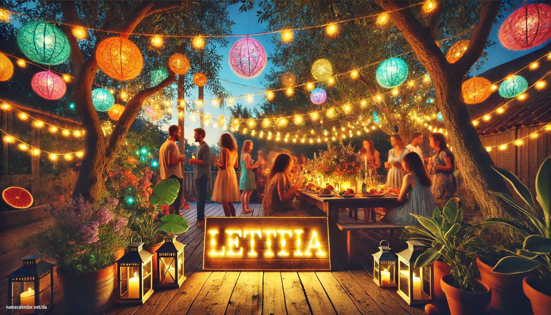 Fejring af navnedag og navn - Letitia