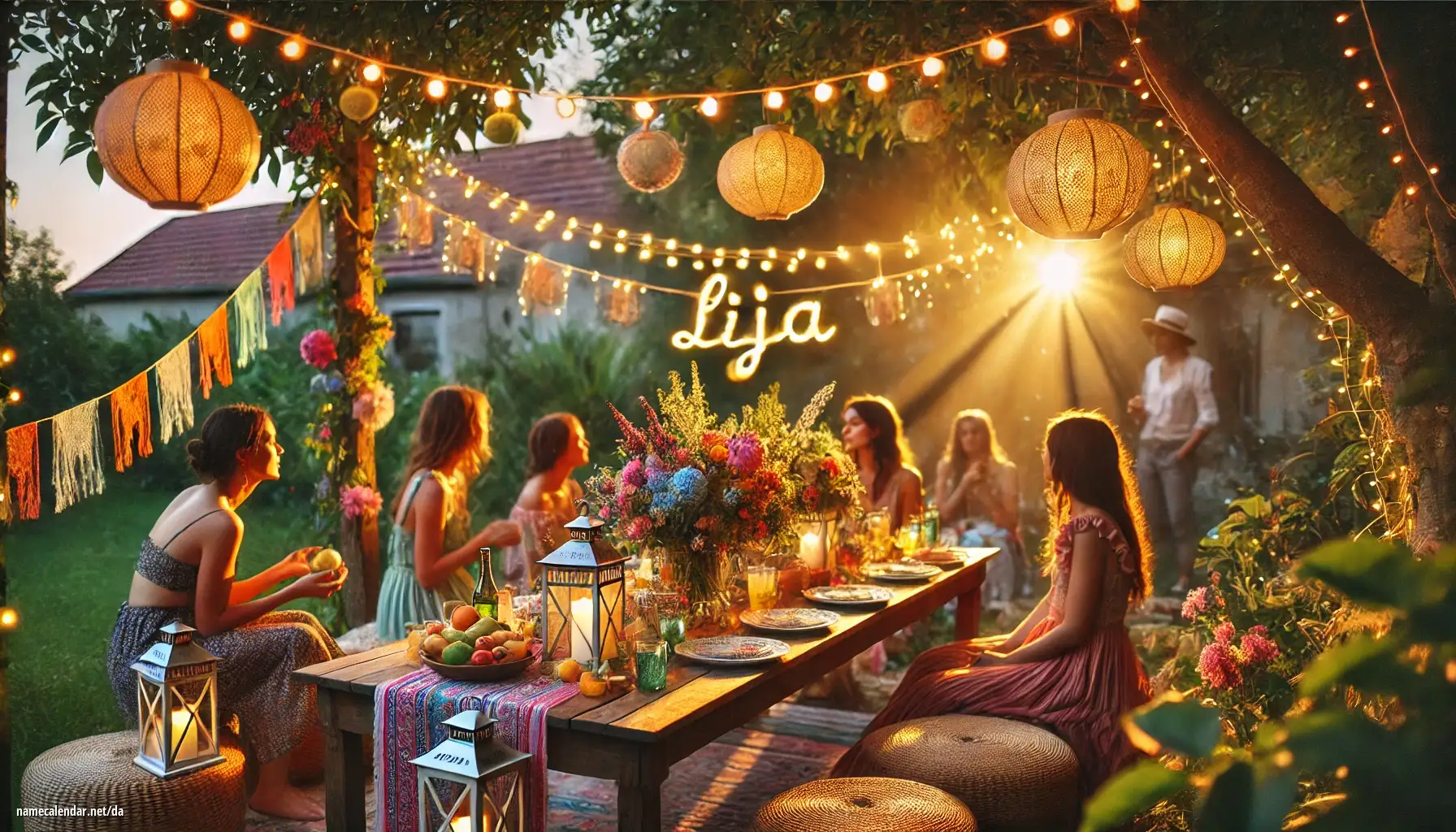 Fejring af navnedag og navn - Lija