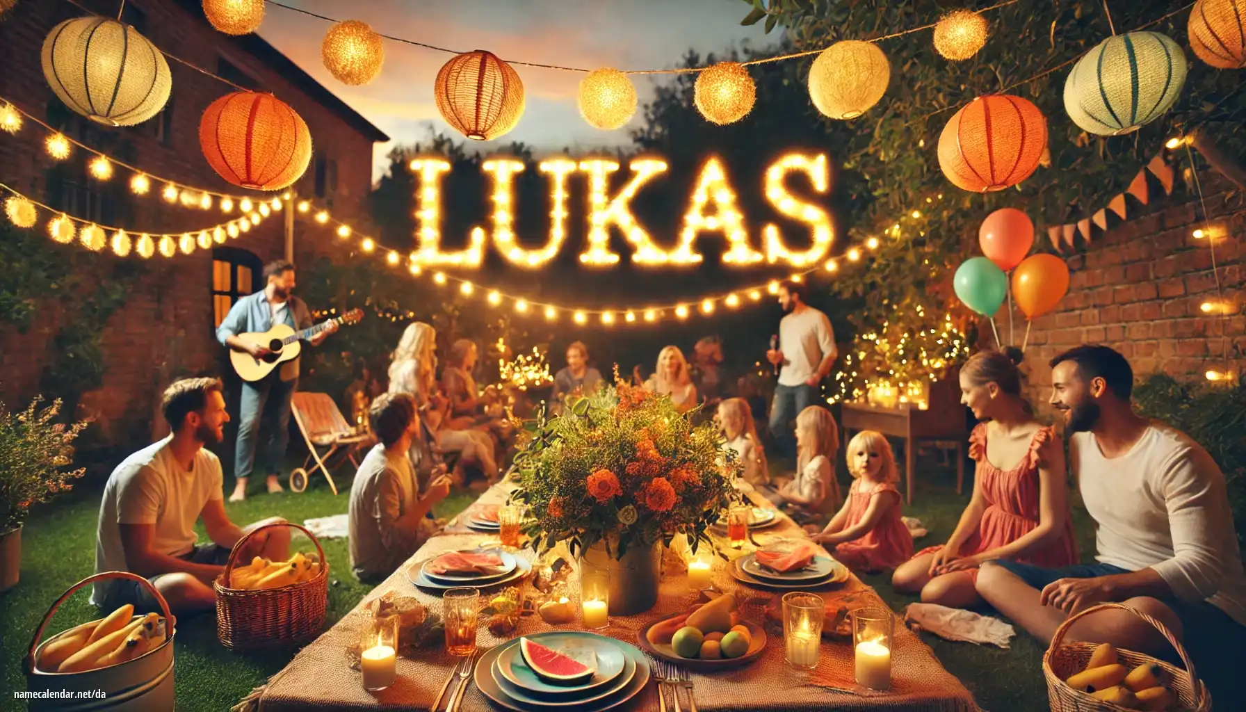 Fejring af navnedag og navn - Lukáš