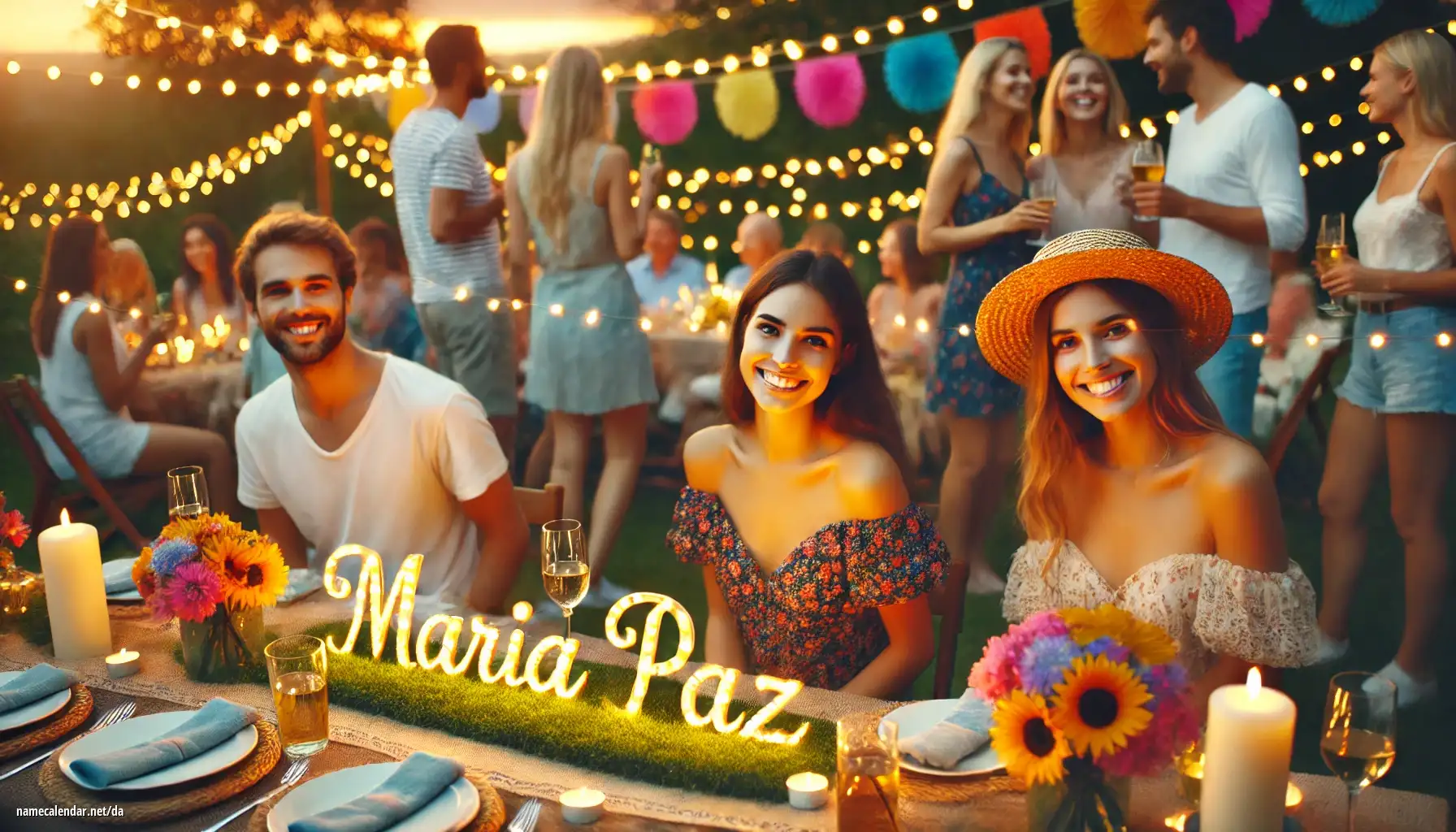 Fejring af navnedag og navn - María Paz