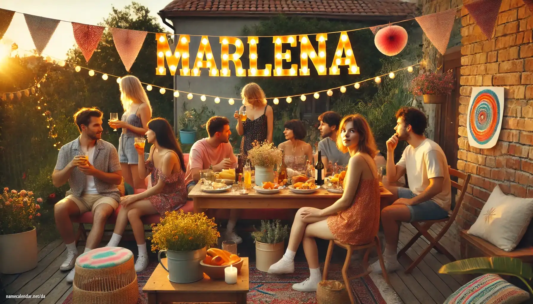 Fejring af navnedag og navn - Marlena