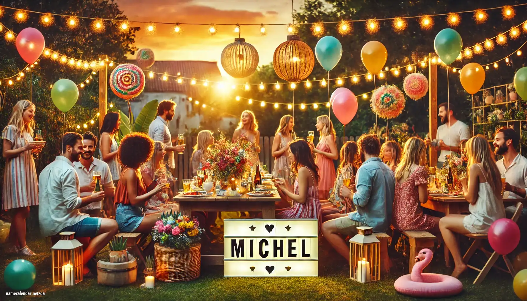 Fejring af navnedag og navn - Michel