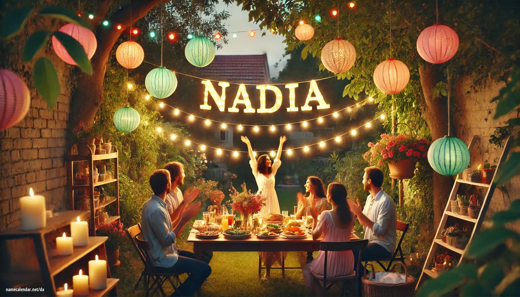 Fejring af navnedag og navn - Nadia