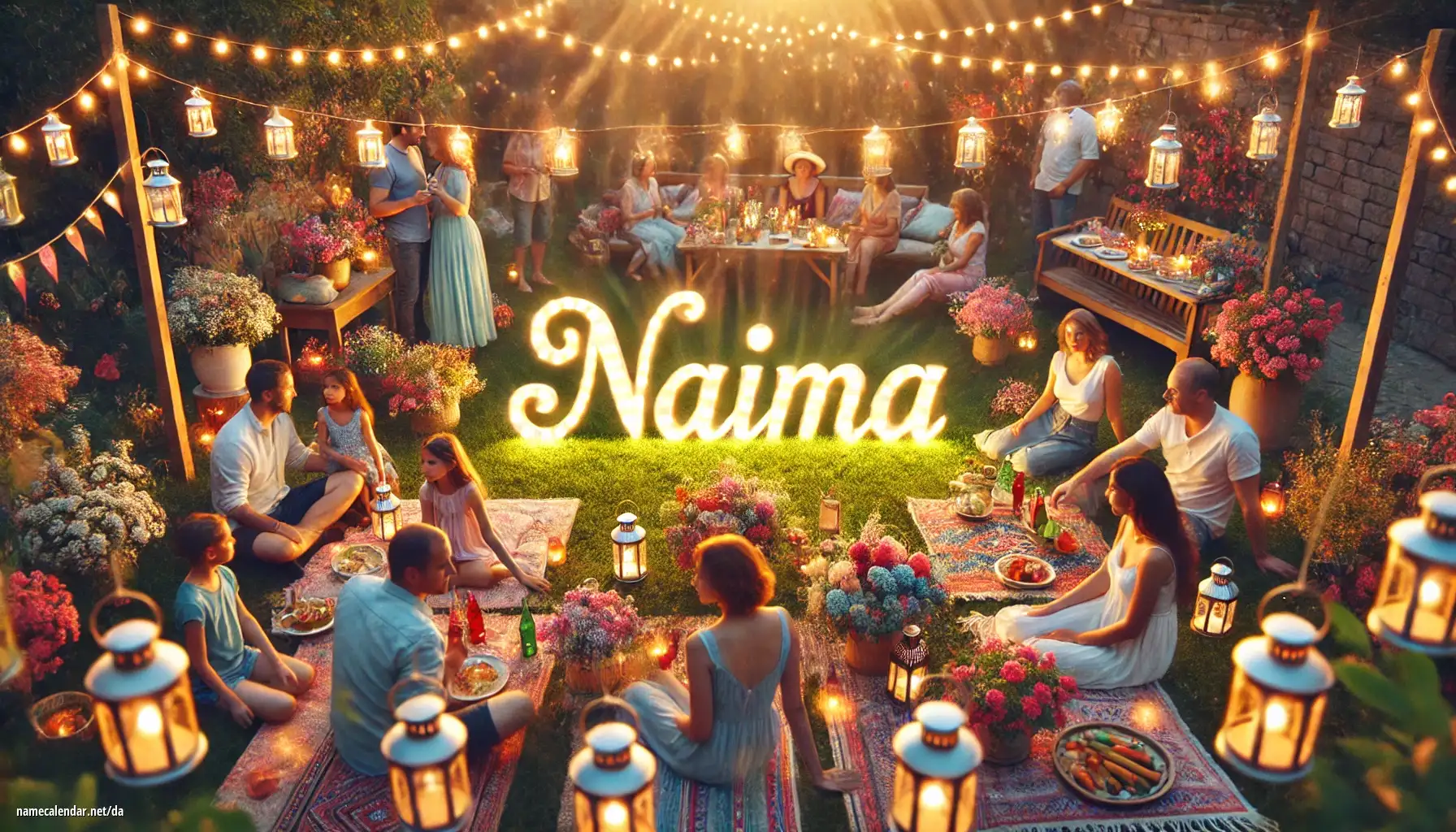 Fejring af navnedag og navn - Naima