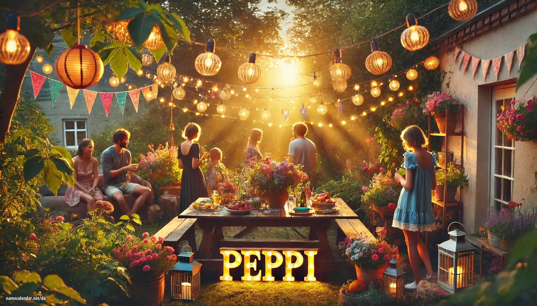 Fejring af navnedag og navn - Peppi