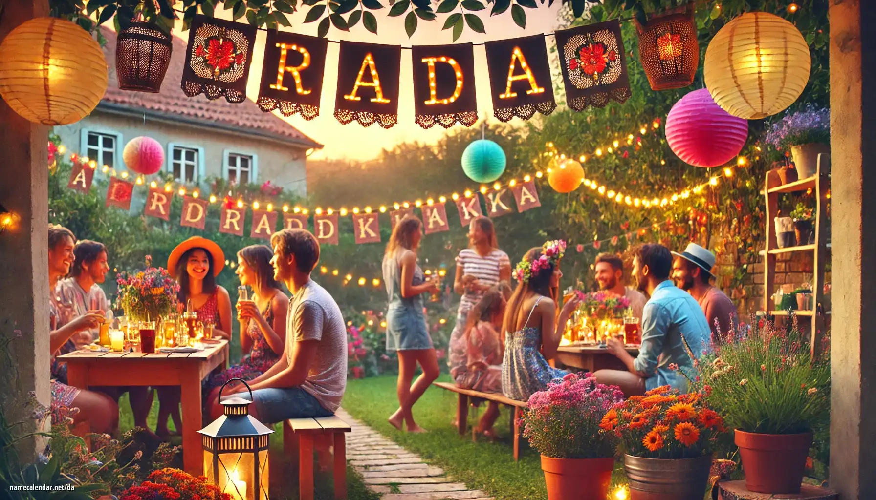 Fejring af navnedag og navn - Rada