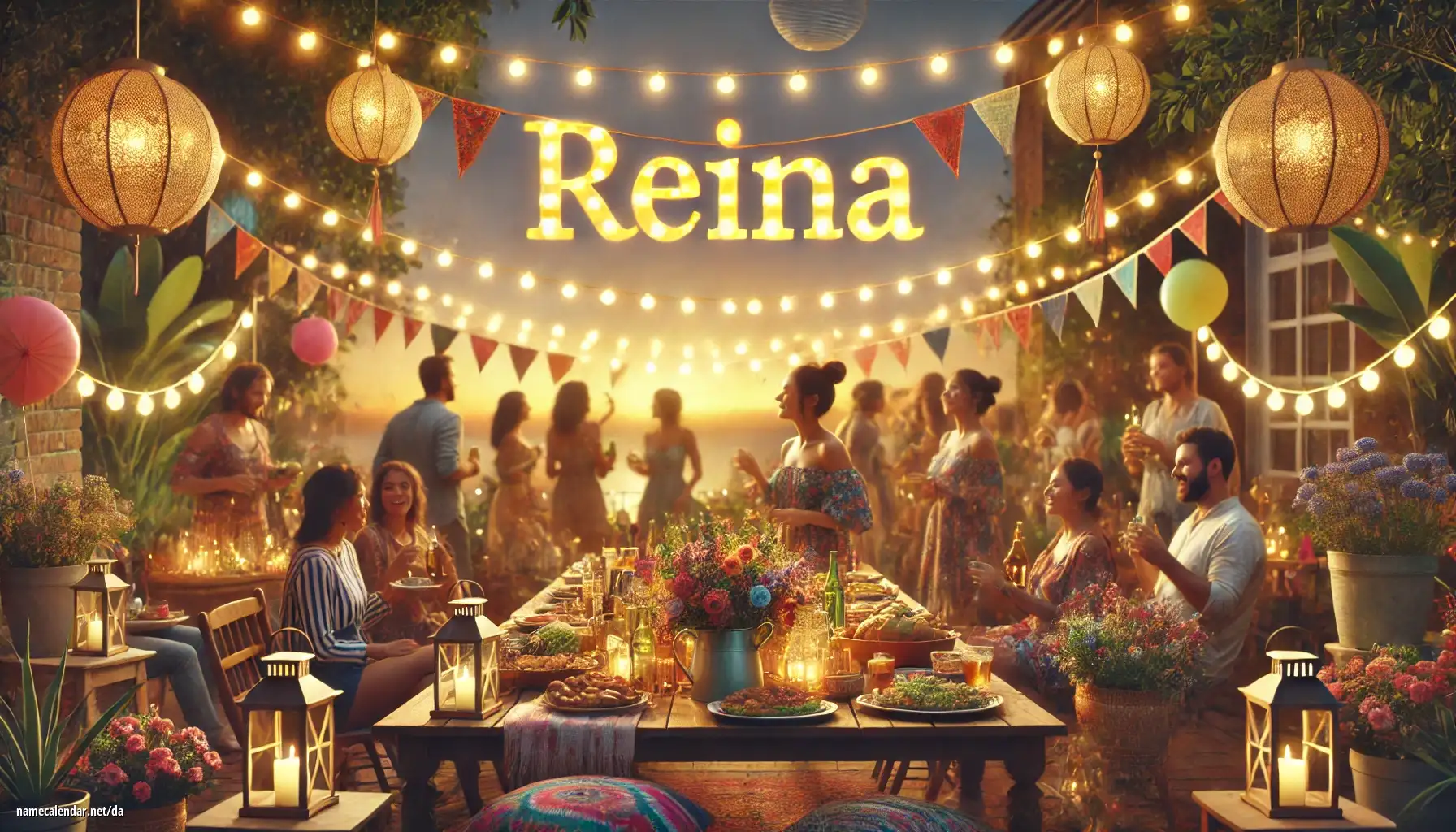 Fejring af navnedag og navn - Reina