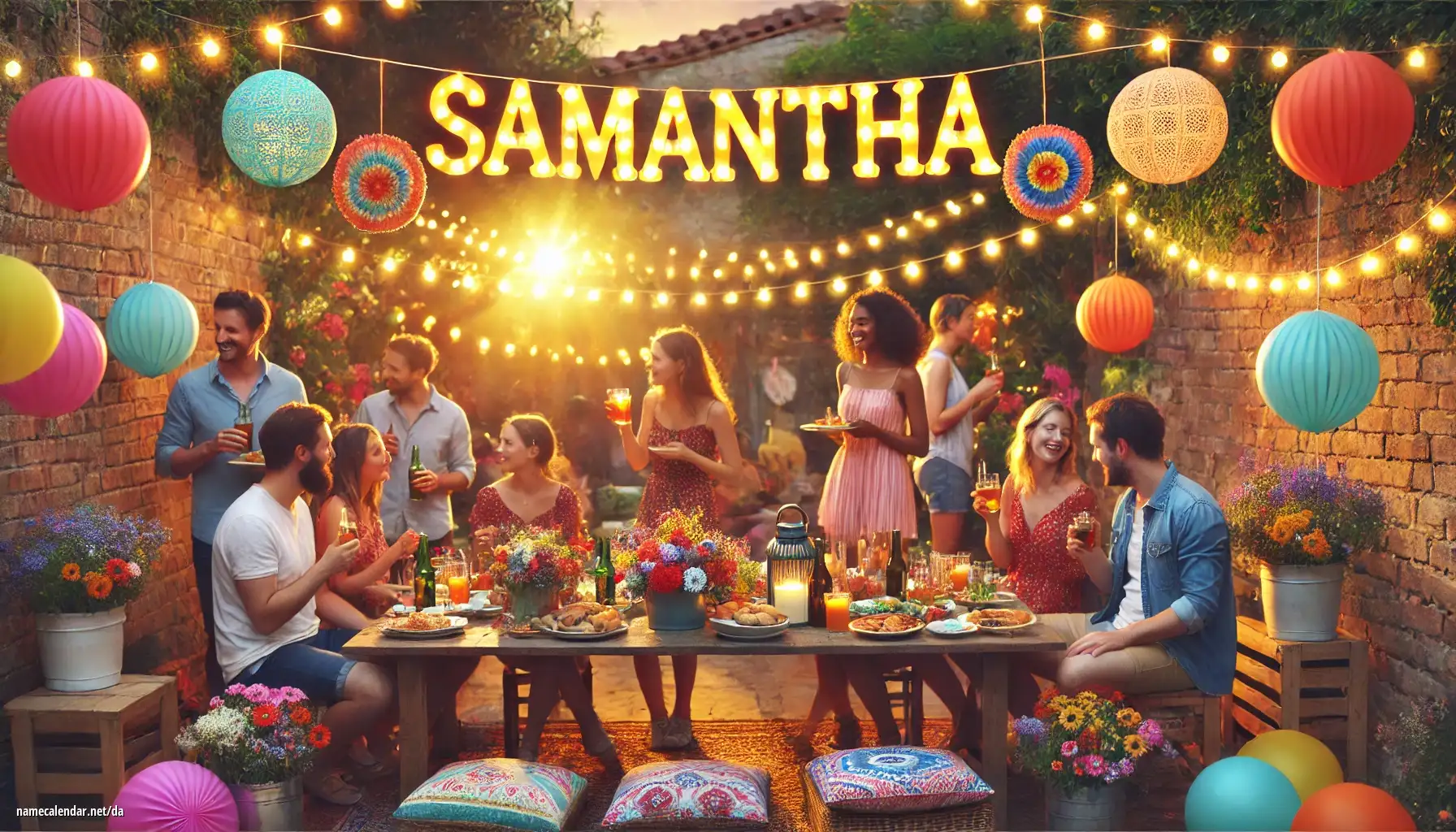 Fejring af navnedag og navn - Samantha