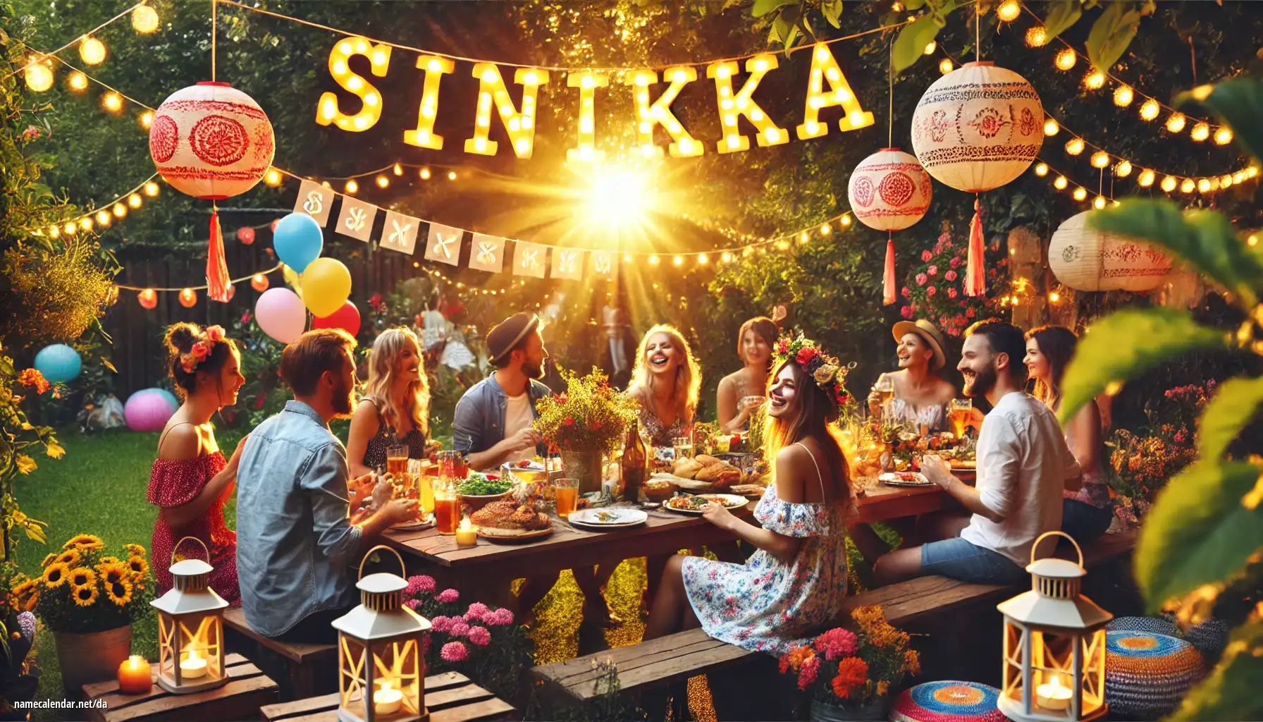 Fejring af navnedag og navn - Sinikka