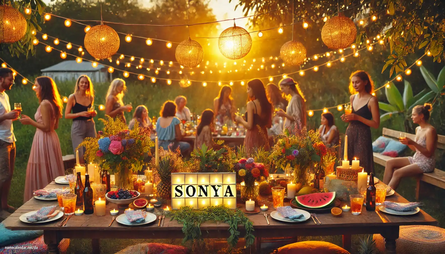 Fejring af navnedag og navn - Sonya