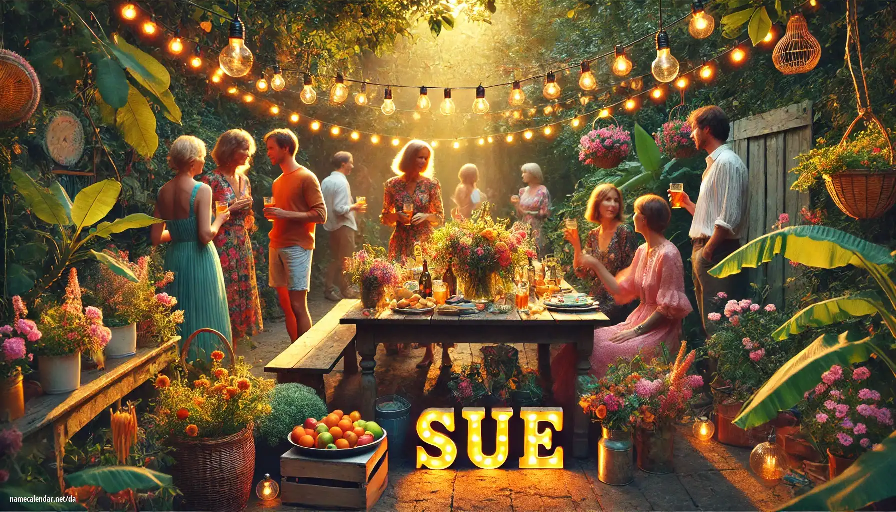 Fejring af navnedag og navn - Sue