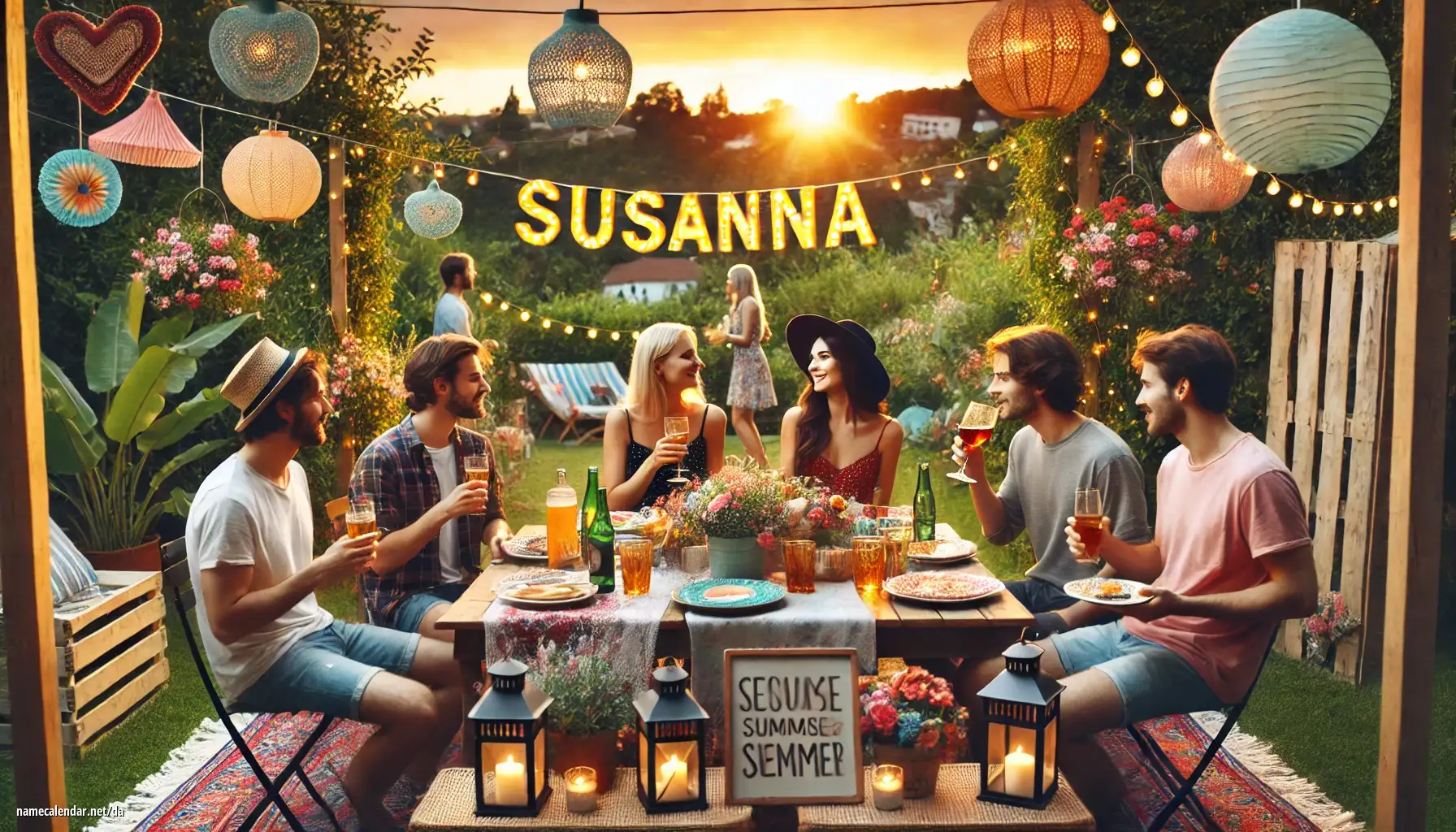 Fejring af navnedag og navn - Susanna