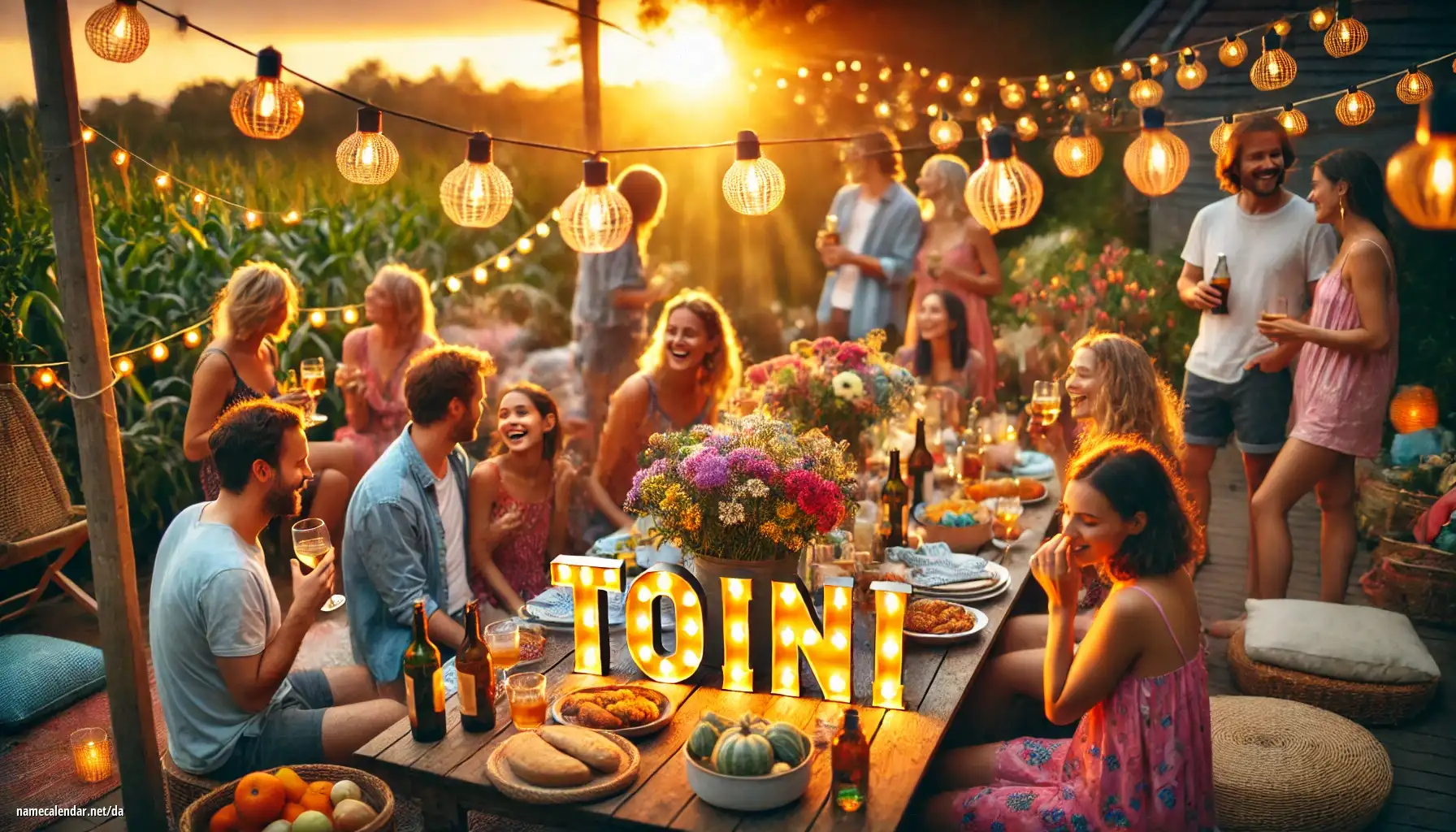 Fejring af navnedag og navn - Toini