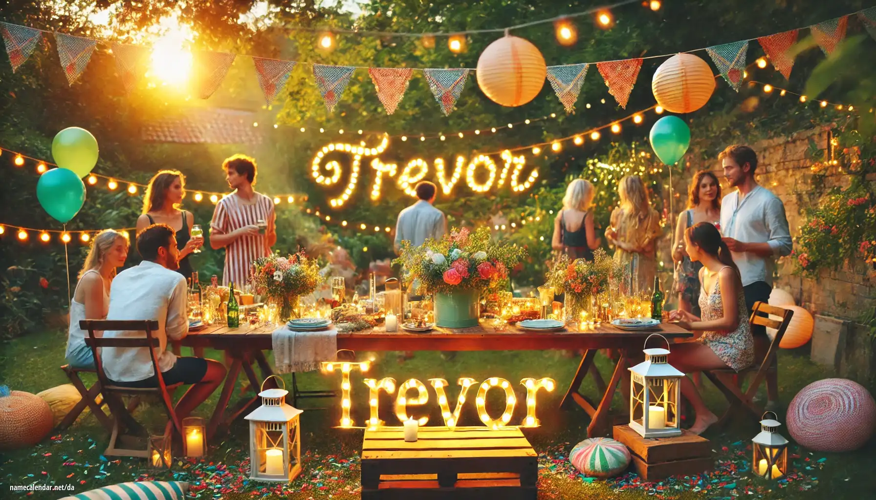 Fejring af navnedag og navn - Trevor