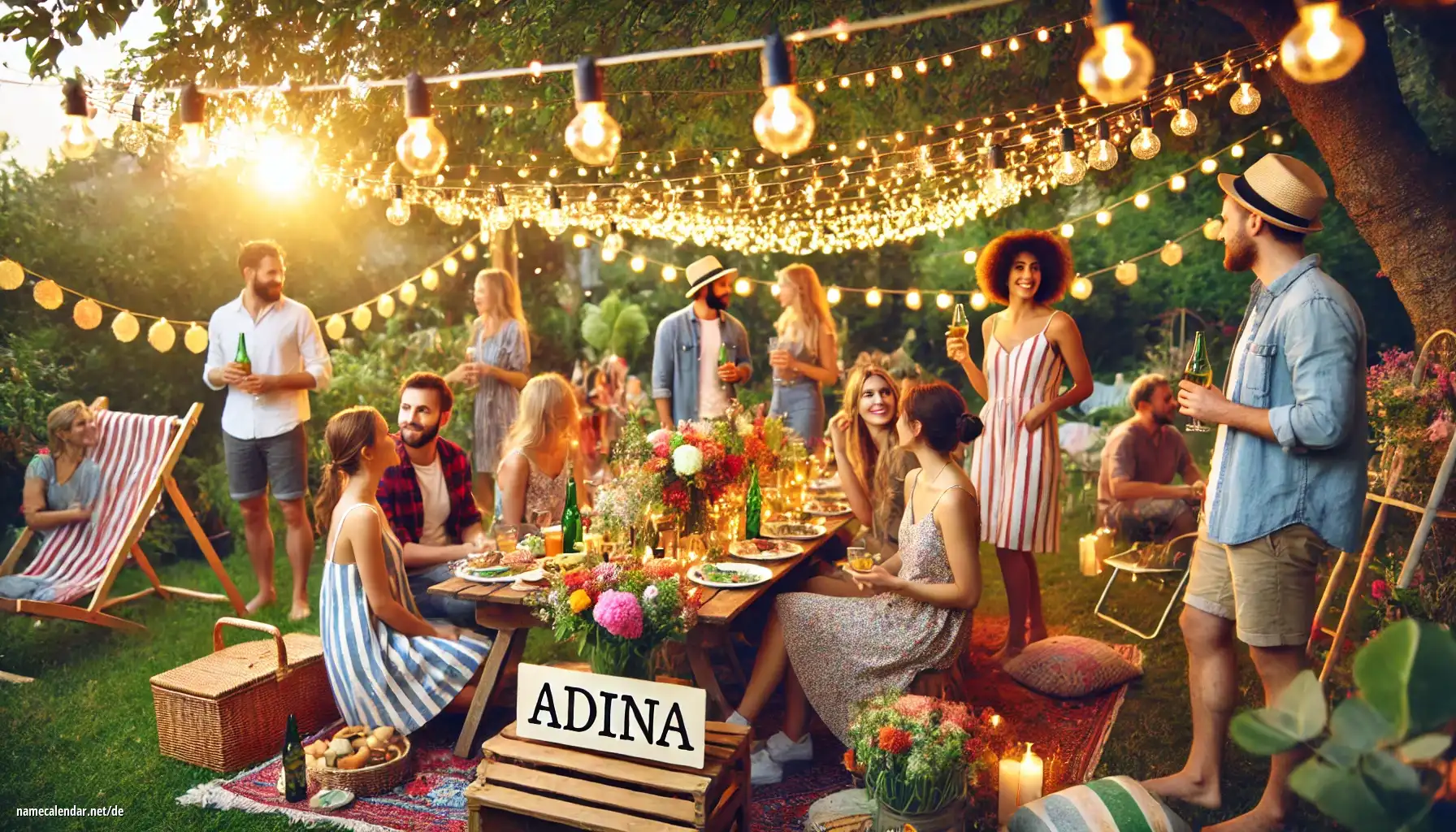 Feier des Namenstages und des Namens - Adina