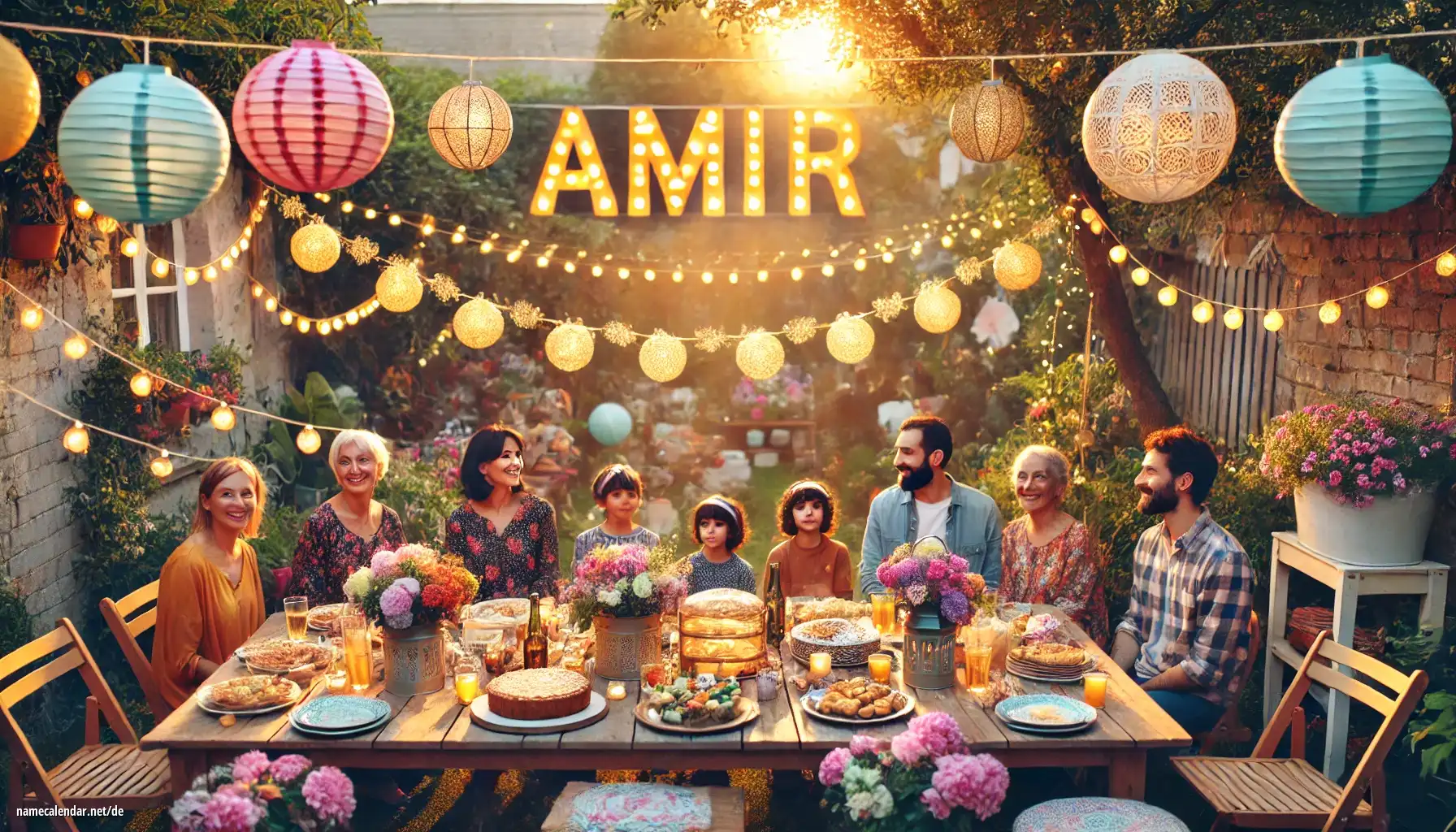 Feier des Namenstages und des Namens - Amir