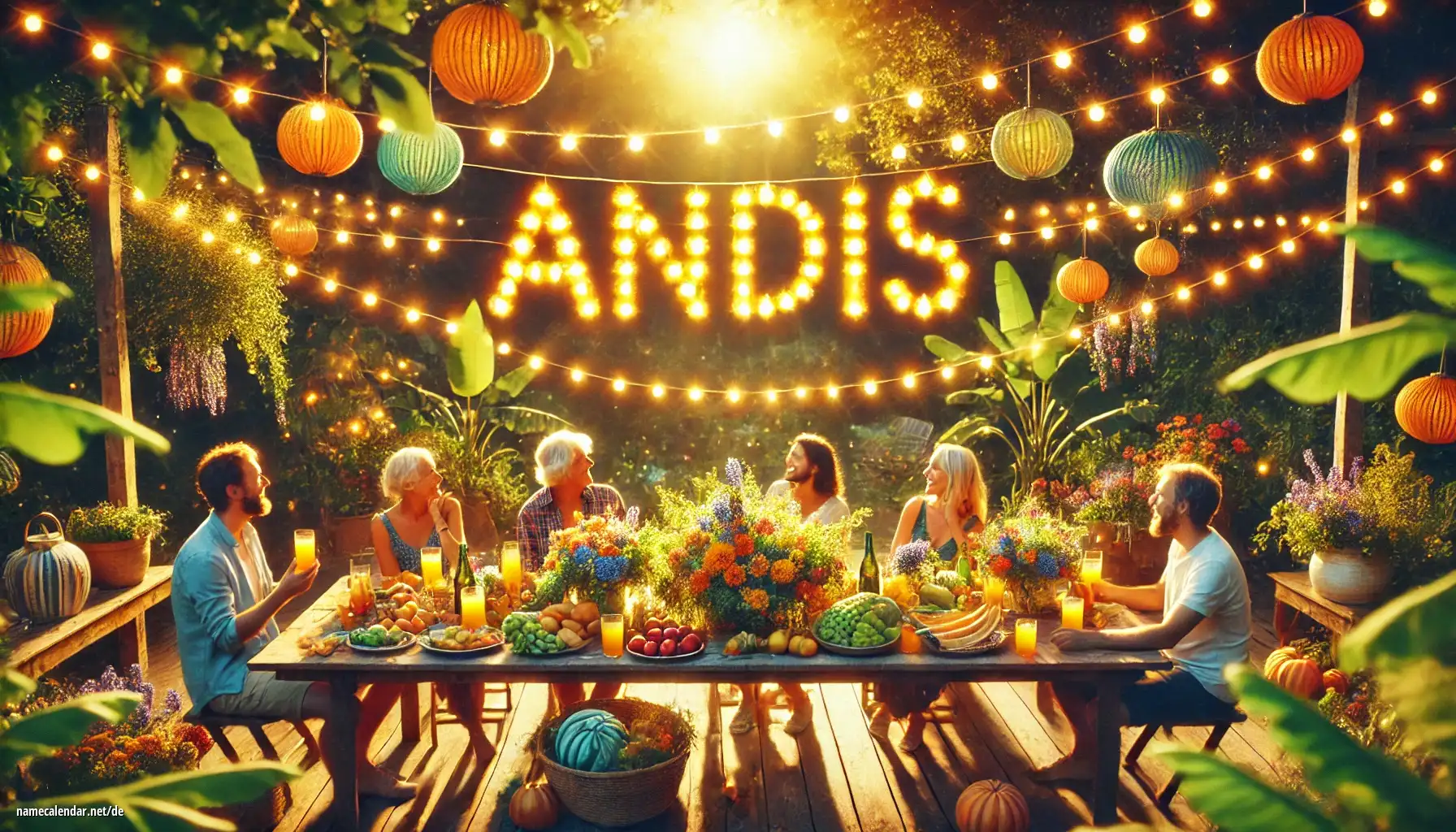 Feier des Namenstages und des Namens - Andis